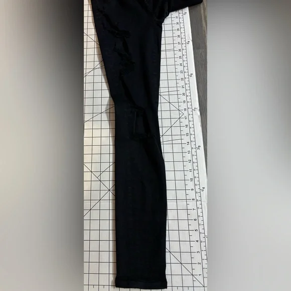 Agolde Women’s Size29 Black Distressed High Rise Skinny Jeans - Picture 8 of 10